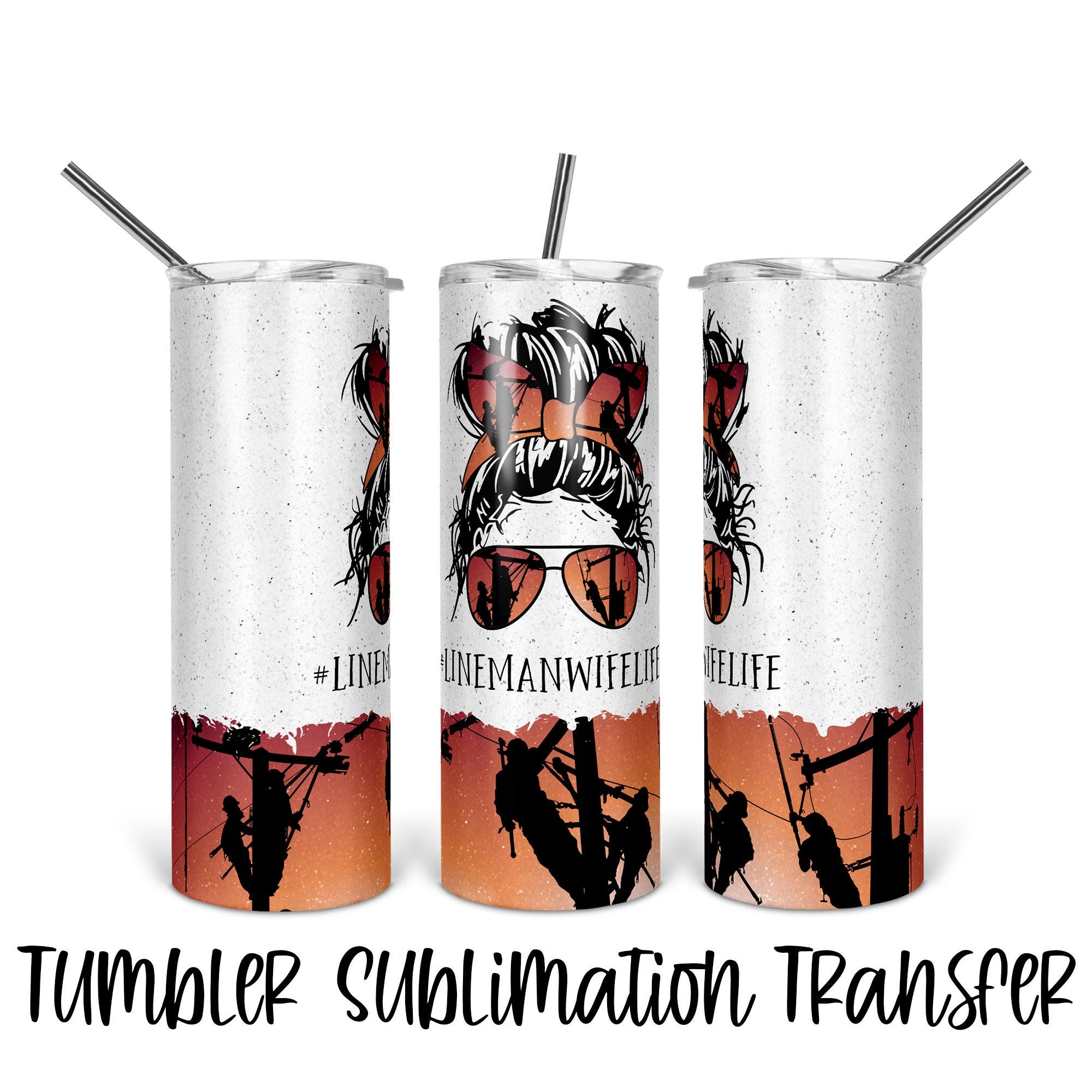 Saints Girl- Tumbler Sublimation Transfer - Ready To Press - Heat Transfer  - 20 OZ - 30 OZ - Skinny Tumbler - Glitter - Saints - Leopard