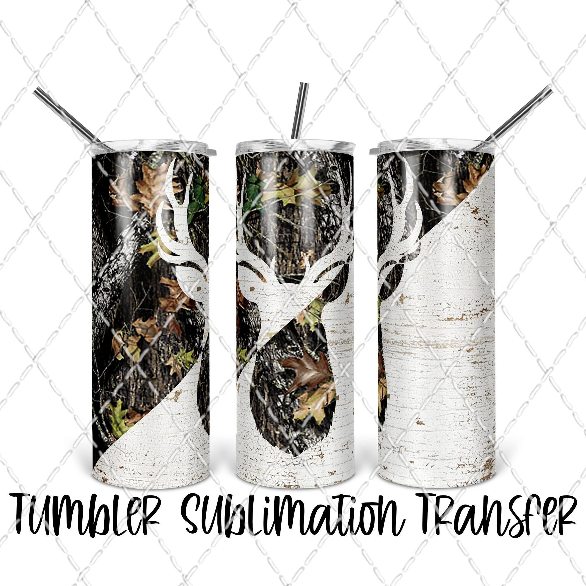 Camping Life - 20 oz Skinny Tumbler Sublimation Transfers